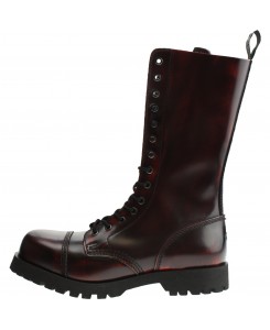 Boots And Braces Easy 8-Loch Cherry Rot Leder Stiefel Schuhe Red Oxblood Rosso 